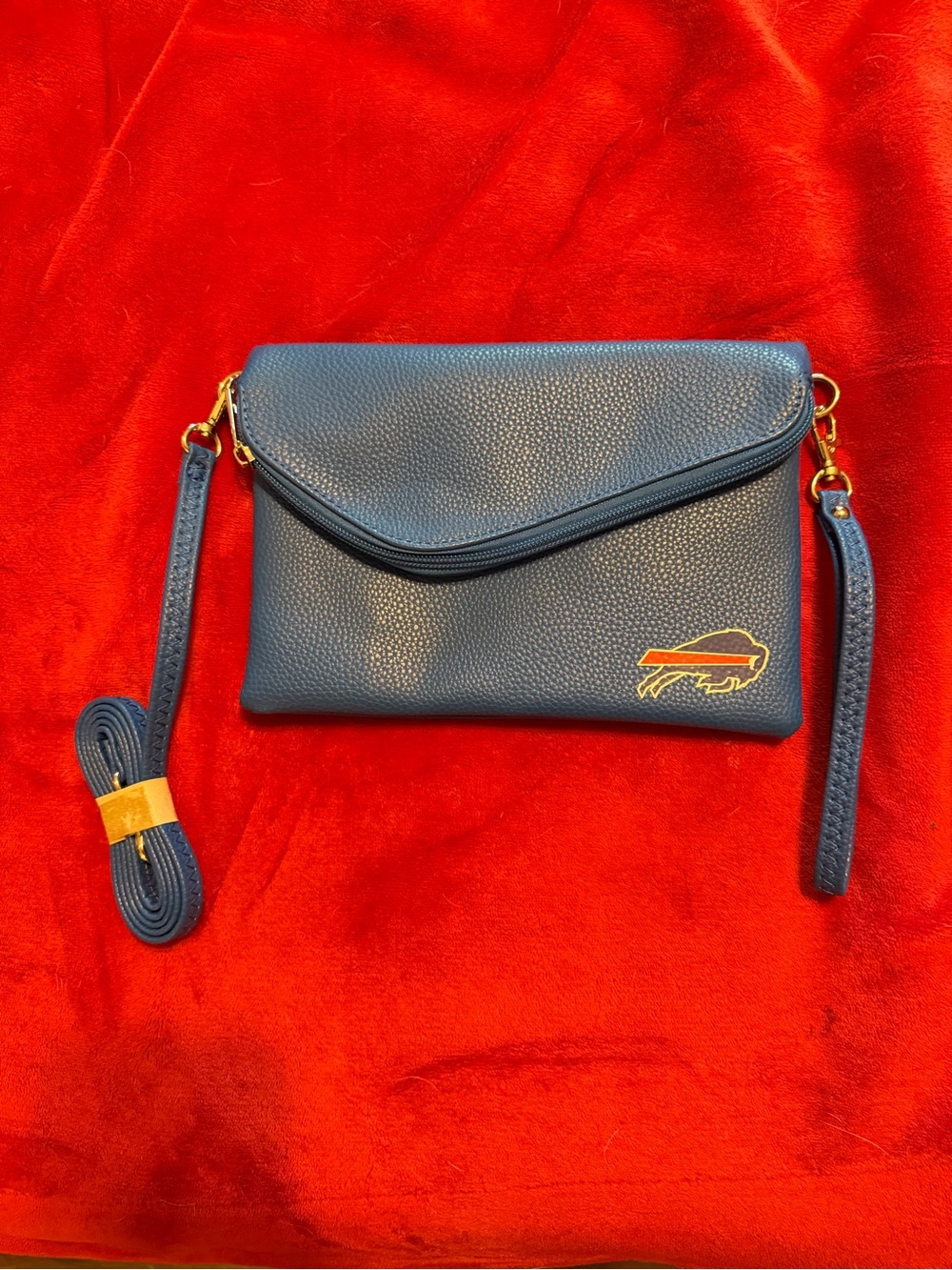 NFL Buffalo Bills Navy Crossbody Clutch NWOT